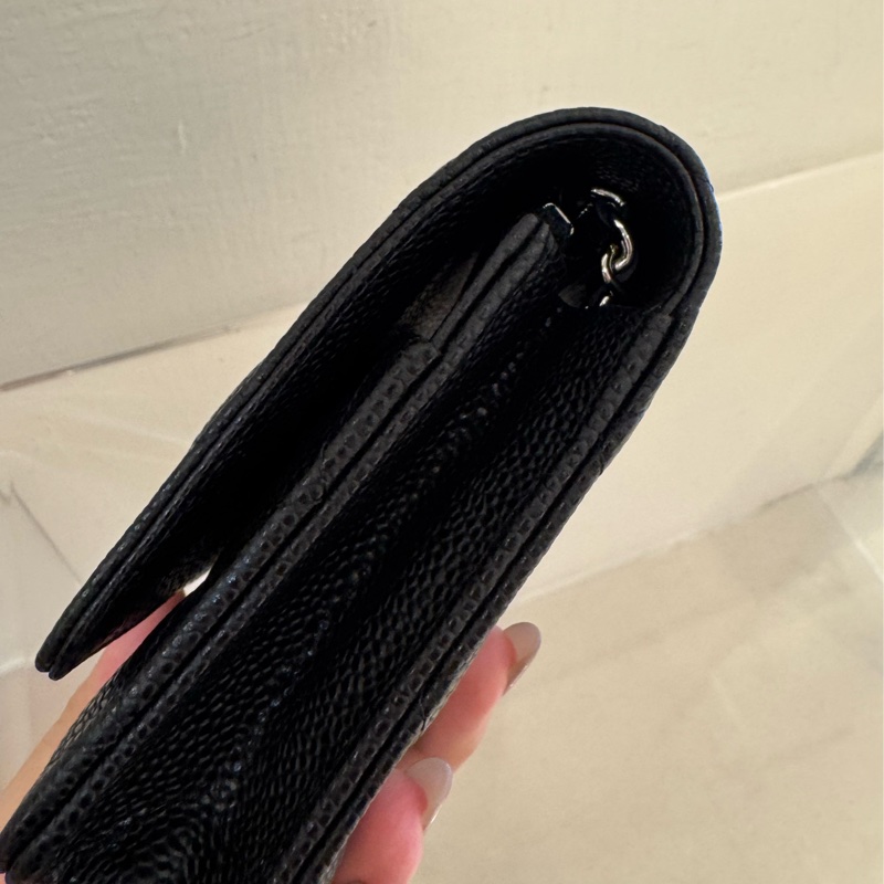 Chanel黑荔枝銀雙C WOC-27