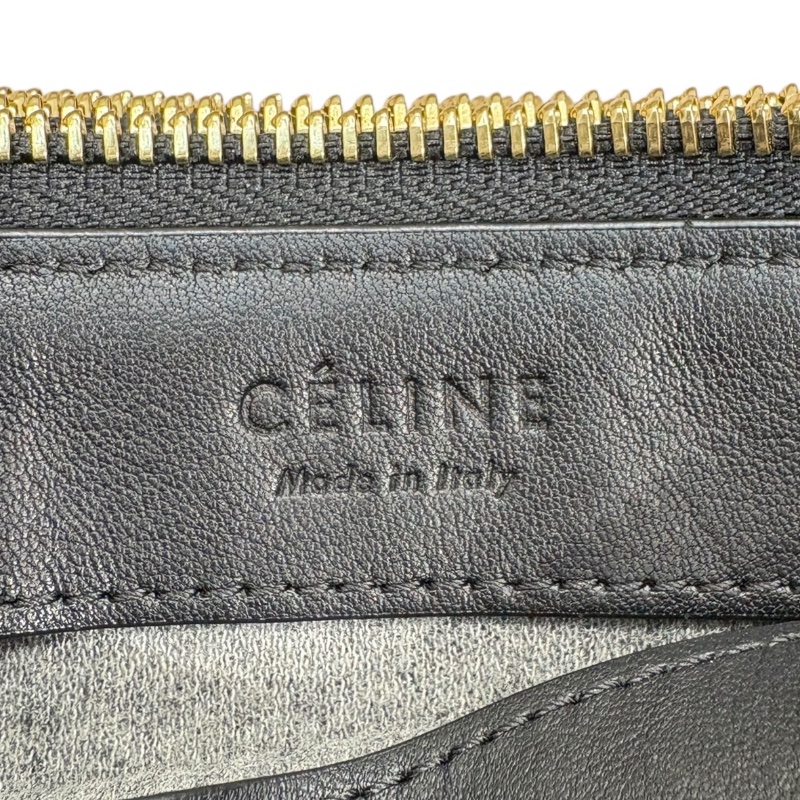 CELINE 思琳 三合一側背包 皮革 黑色 金釦-13
