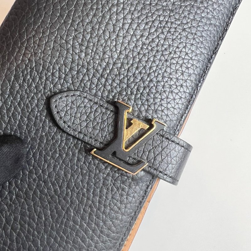 LV M81330/晶片款 黑Capucines對開長夾-6