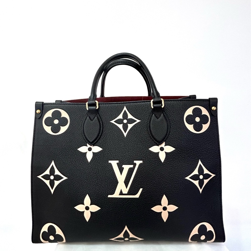 LV On The Go黑牛皮大老花MM-1