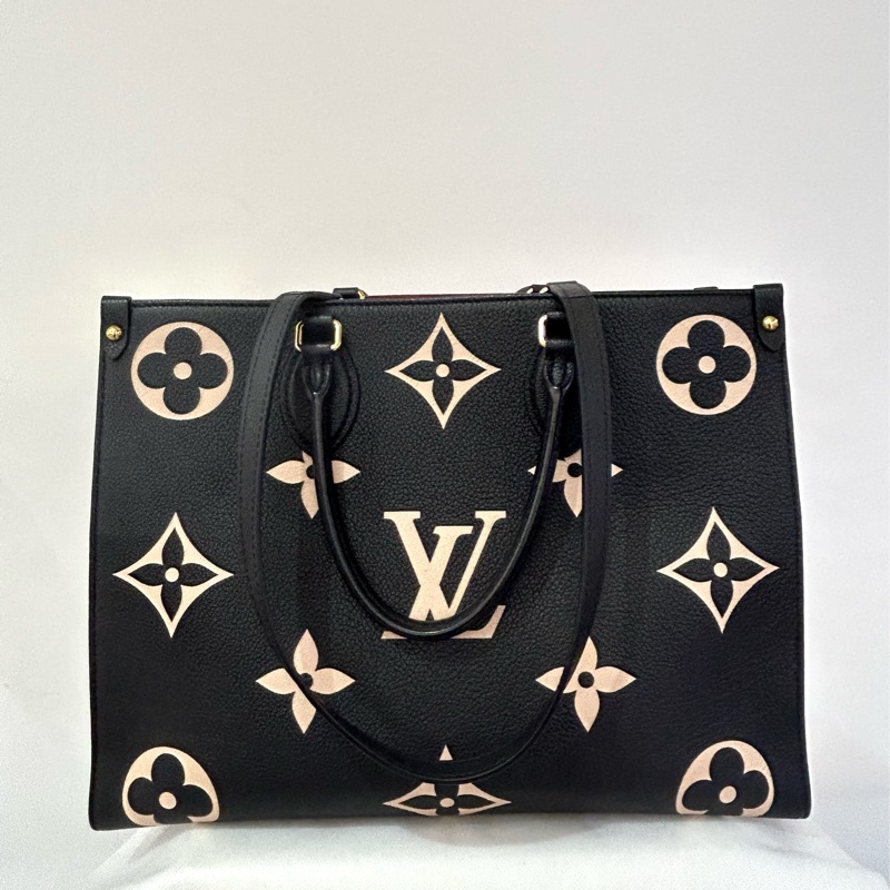 LV On The Go黑牛皮大老花MM-6