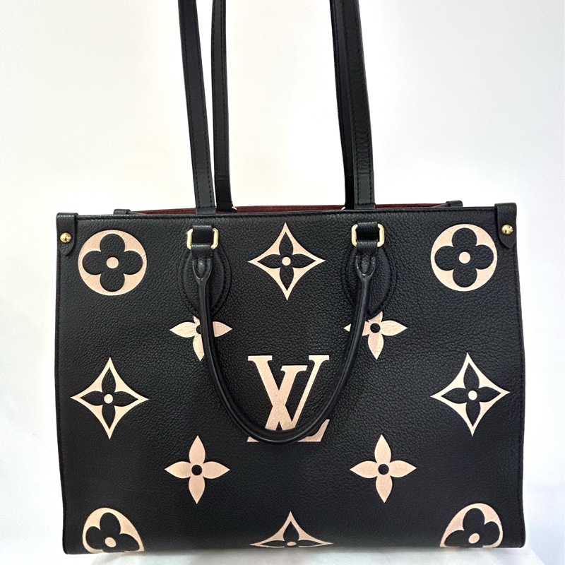 LV On The Go黑牛皮大老花MM-7