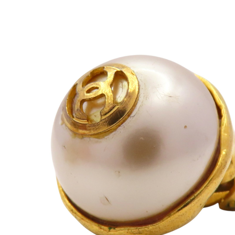 金色金屬鍍金PVC耳環【CHANEL 香奈兒】-10
