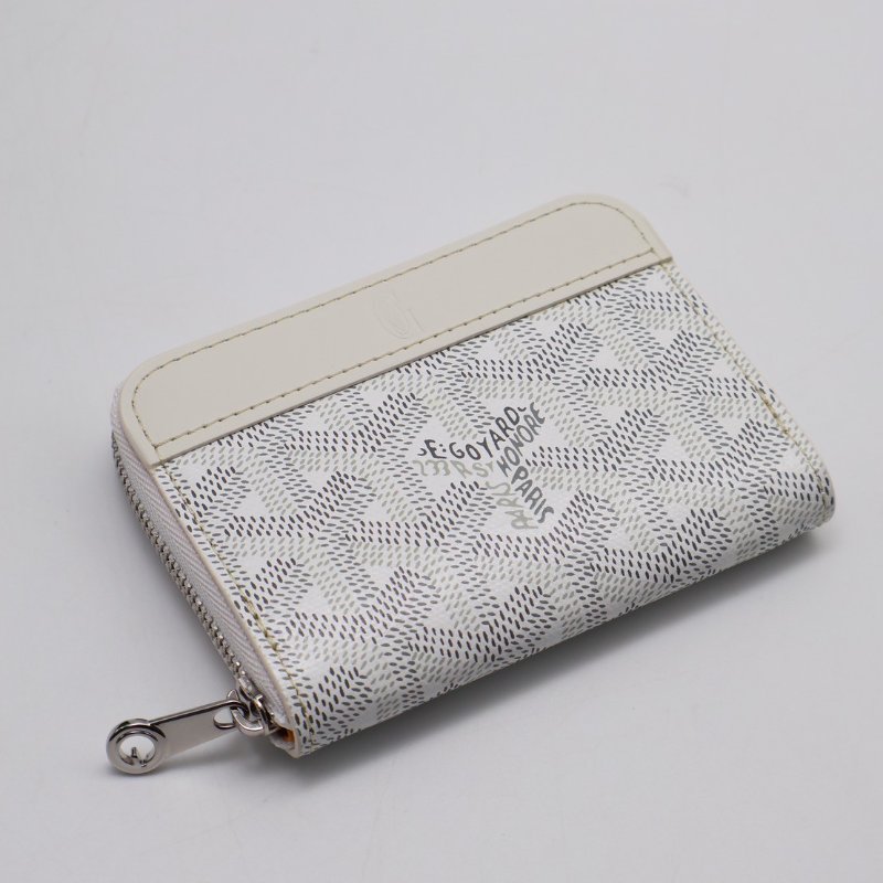 GOYARD Matignon拉鍊零錢包 - 迷你白-0
