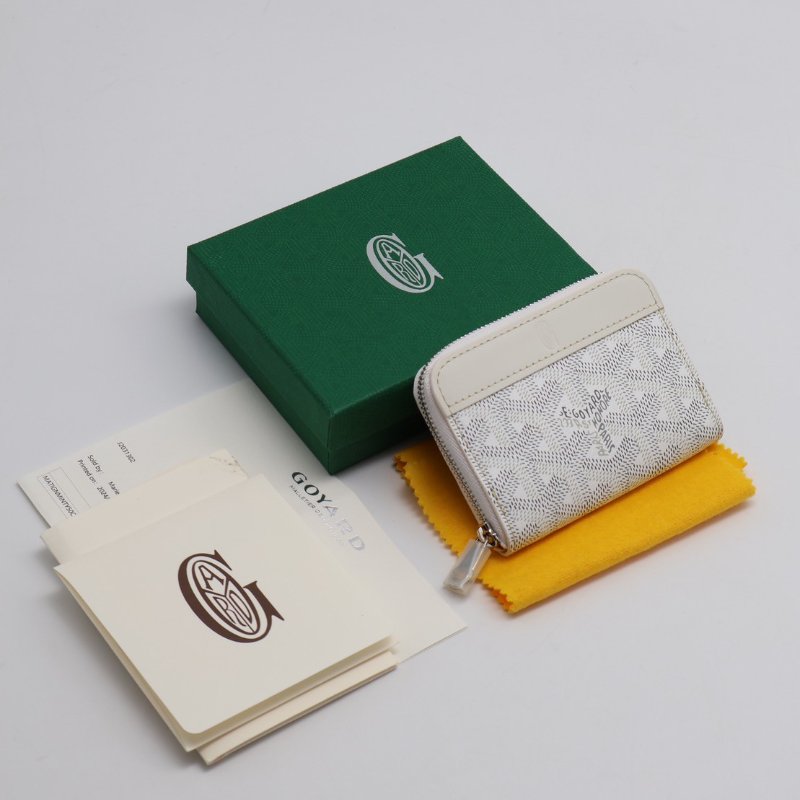 GOYARD Matignon拉鍊零錢包 - 迷你白-6