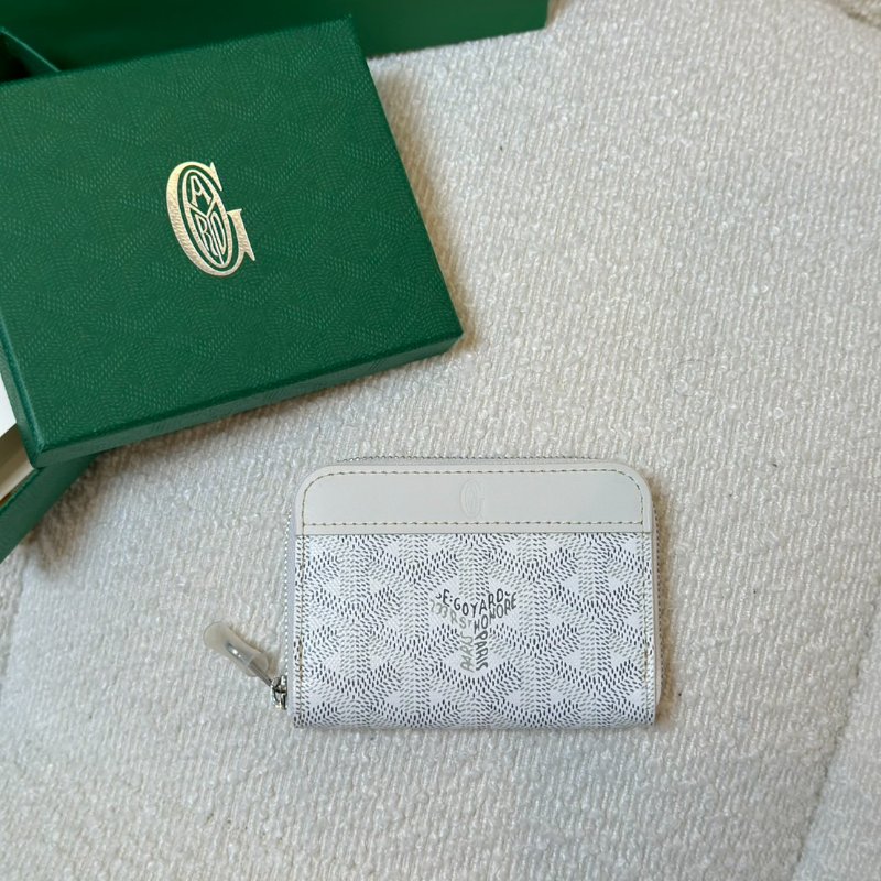 GOYARD Matignon拉鍊零錢包 - 迷你白-0