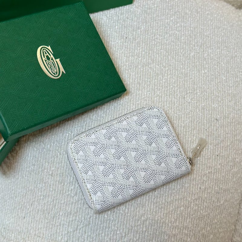 GOYARD Matignon拉鍊零錢包 - 迷你白-4