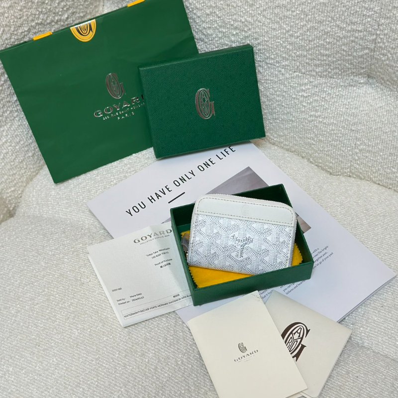 GOYARD Matignon拉鍊零錢包 - 迷你白-5