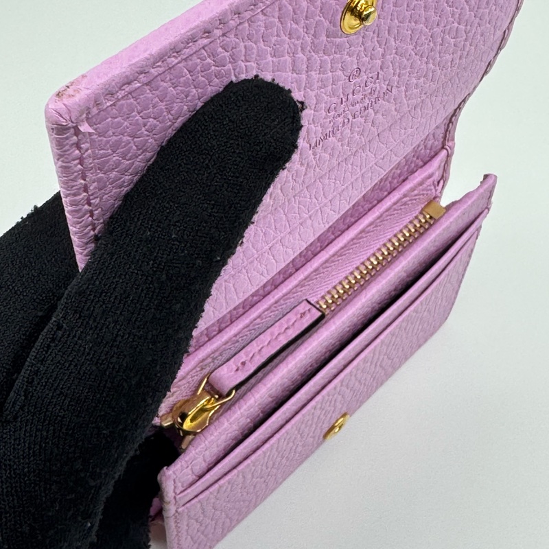 Gucci 狗狗限量版 粉紅色 牛皮小錢包-20