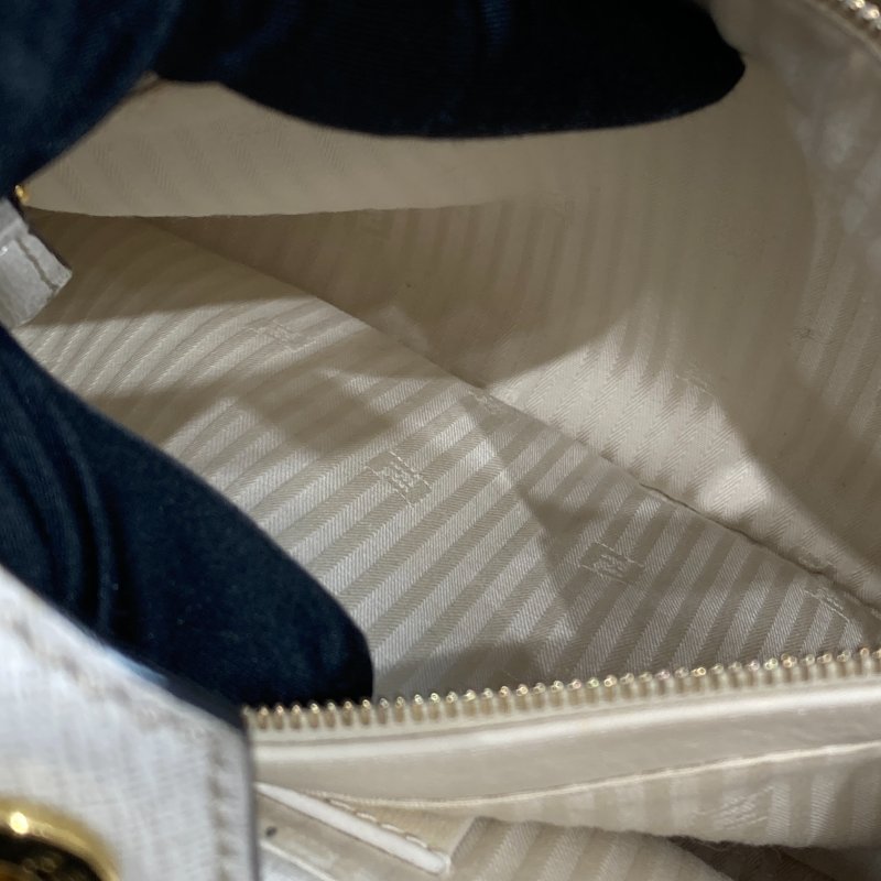 FENDI 芬迪 Toujours 可肩背 皮革 手提包 白色-8