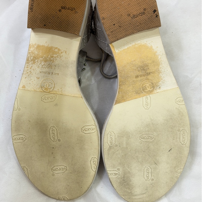 Chanel 皮穿練涼鞋-1