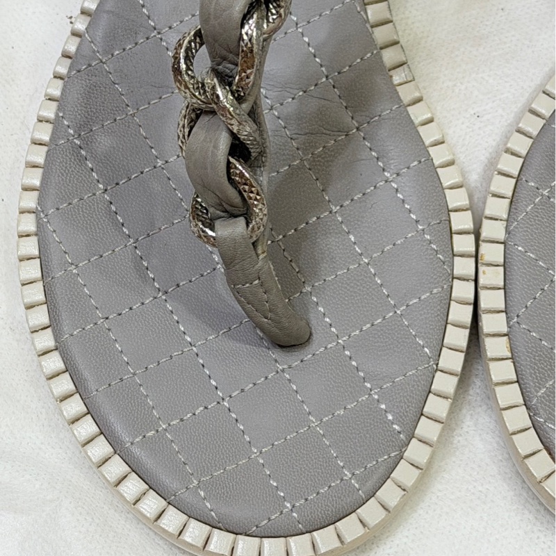 Chanel 皮穿練涼鞋-10