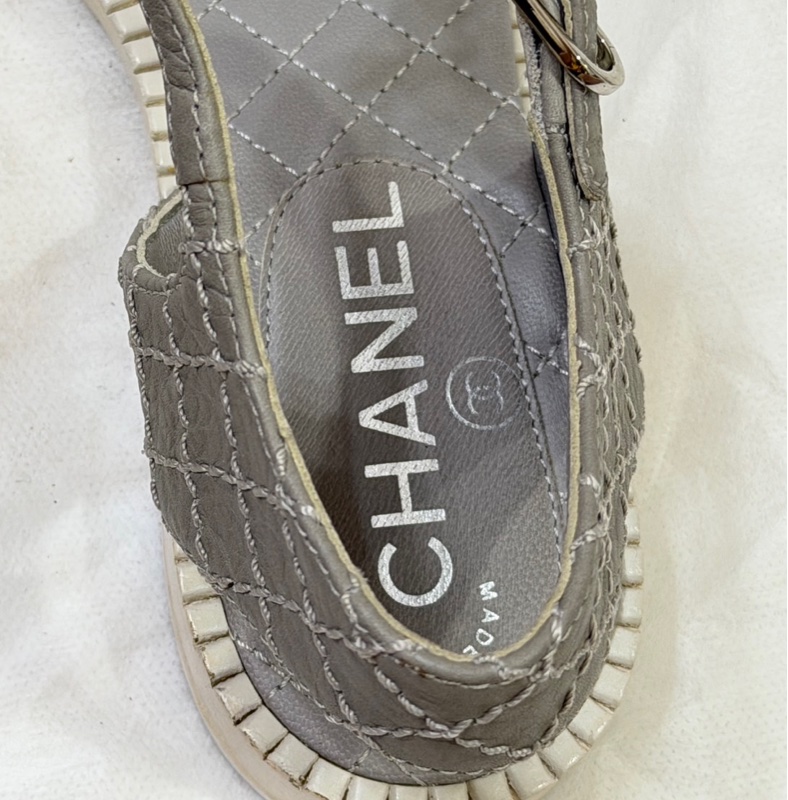 Chanel 皮穿練涼鞋-13