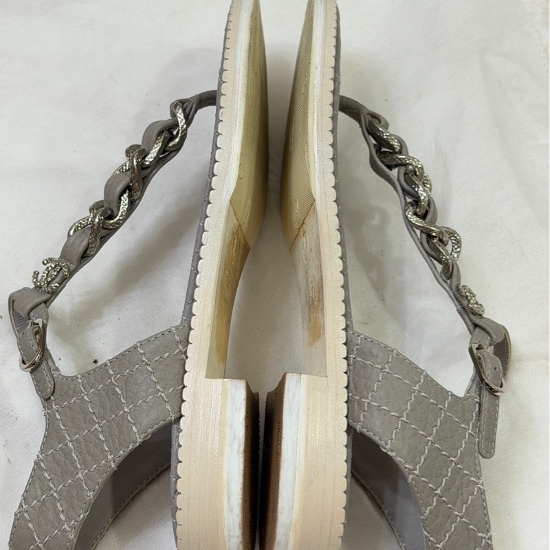 Chanel 皮穿練涼鞋-18