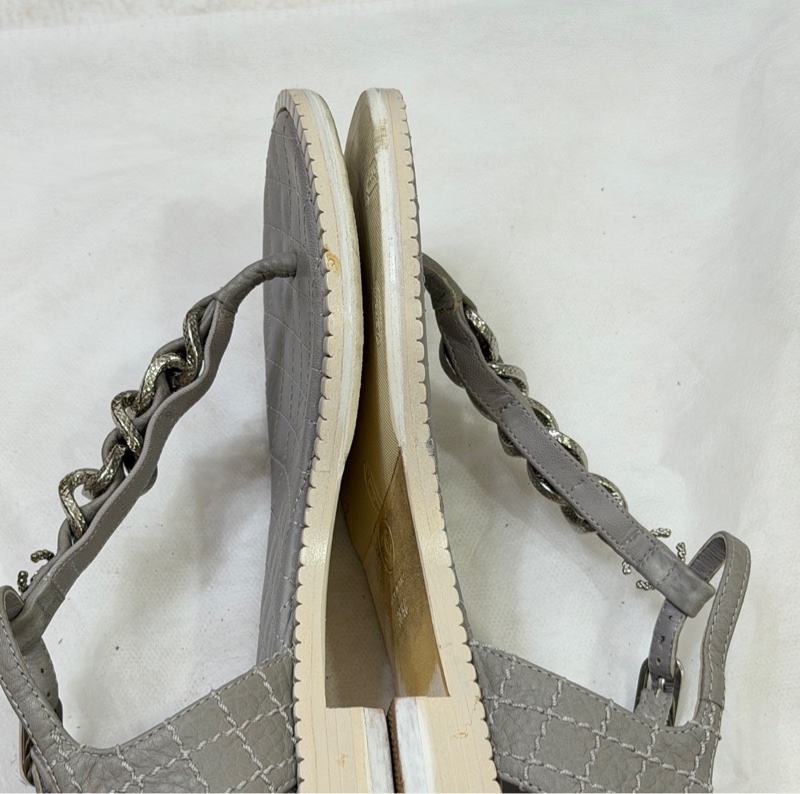 Chanel 皮穿練涼鞋-20
