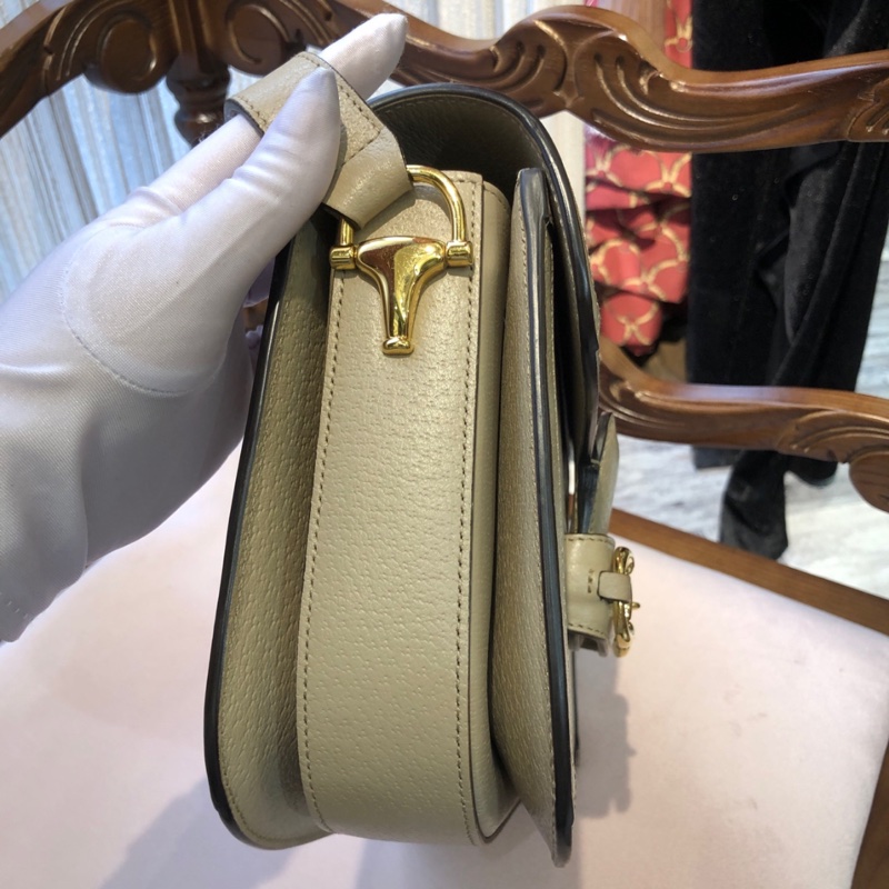 Gucci 米白色1955 马鞍包 中号-1