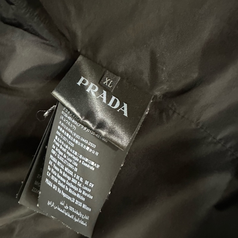 PRADA普拉達 Re-Nylon 琺瑯三角標誌寬鬆短袖襯衫 男款 黑色 XL碼-3