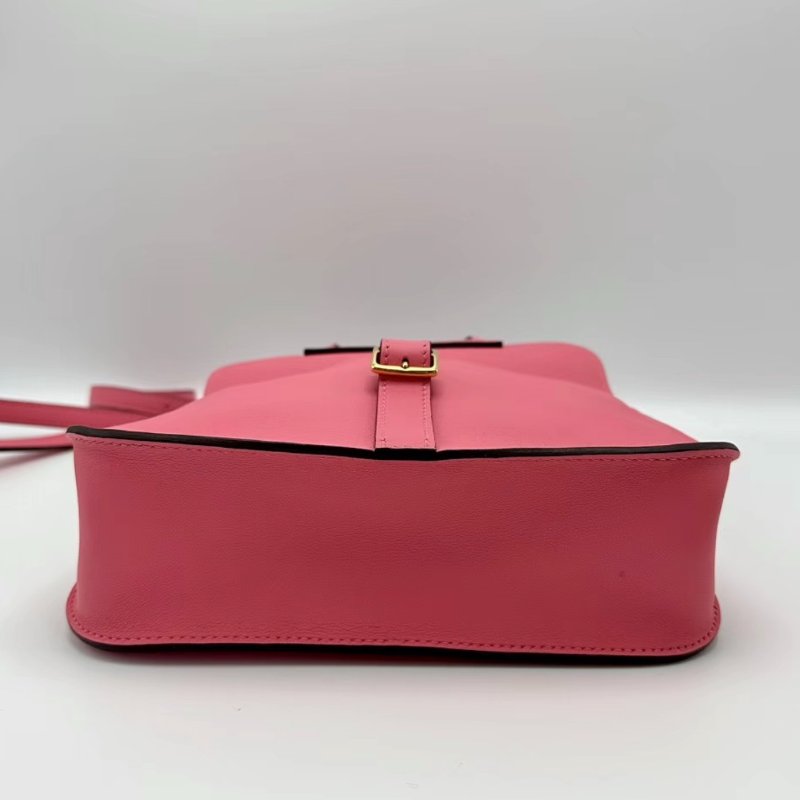 HERMES 唇膏粉金扣halzan mini手提肩背斜背包21.5*14*6.5 98新配件塵袋-3