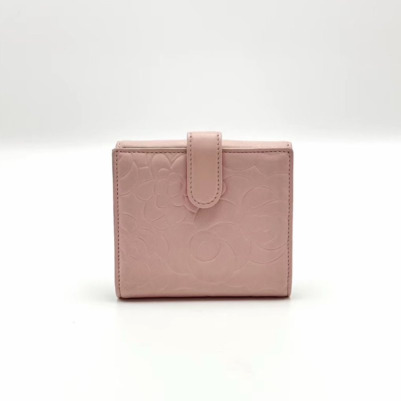 CHANEL 山茶花摺疊短款錢包11*9.5*1 98新配件塵袋-3