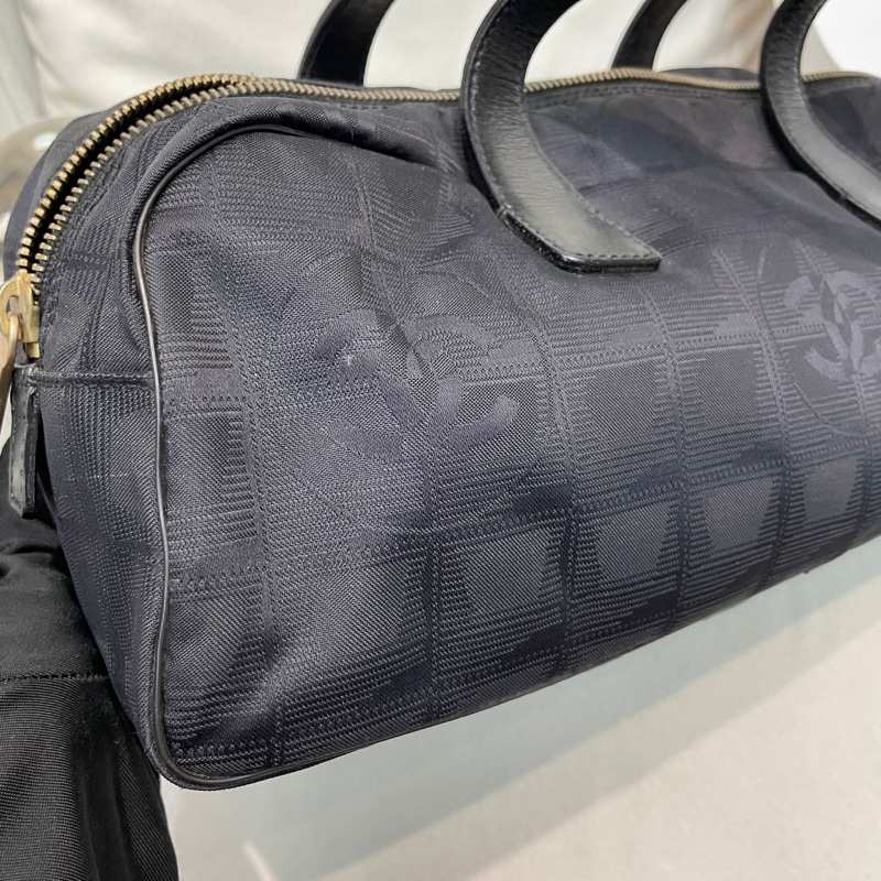 Chanel 黑色冰格 手拎袋 XB229-3