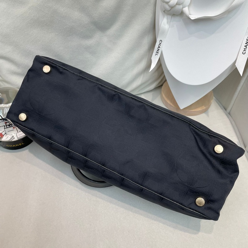 Chanel 黑色冰格 手拎袋 XB229-4