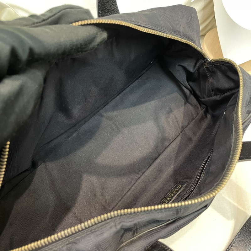 Chanel 黑色冰格 手拎袋 XB229-7