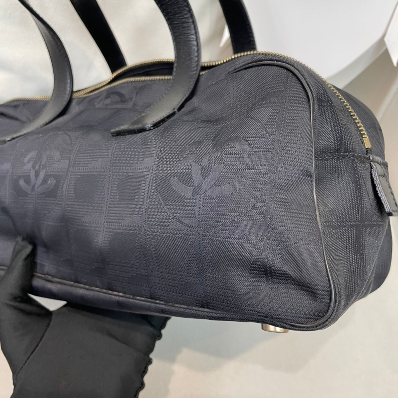 Chanel 黑色冰格 手拎袋 XB229-39