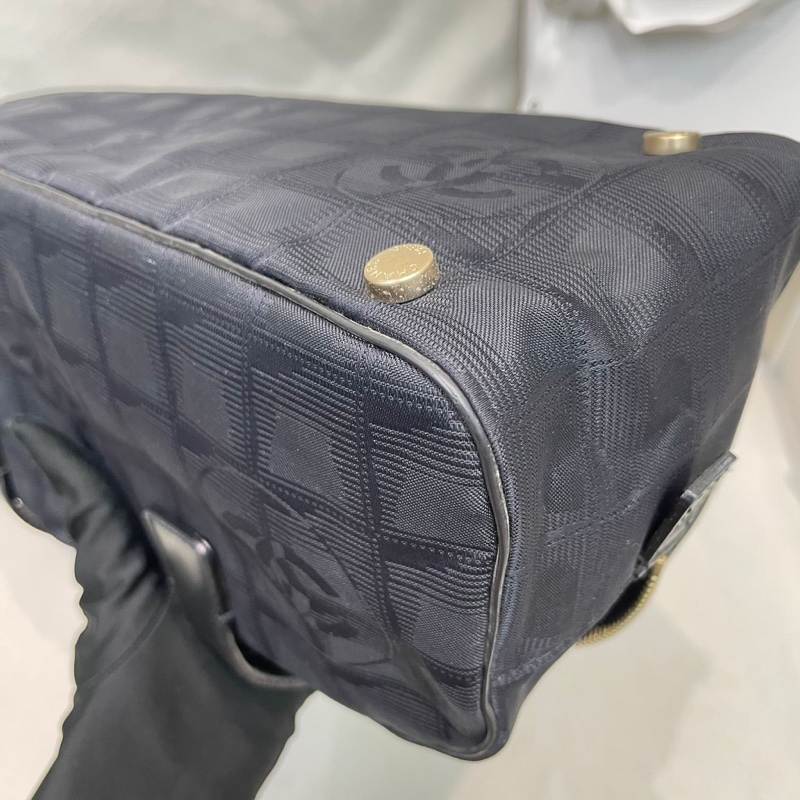 Chanel 黑色冰格 手拎袋 XB229-43