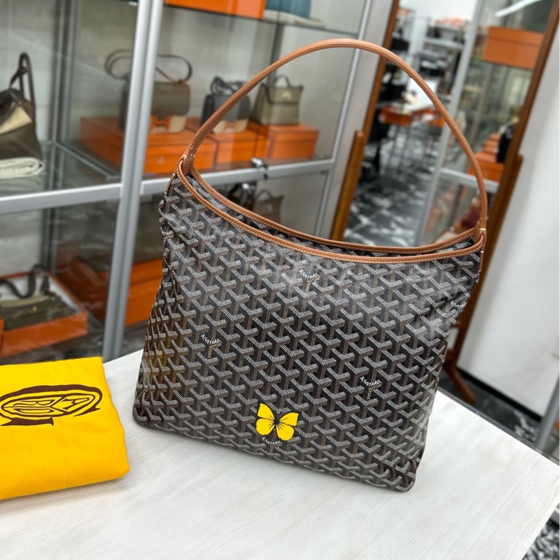 Goyard 蝴蝶 限定塗鴉 深棕色Hobo 附件塵袋-1