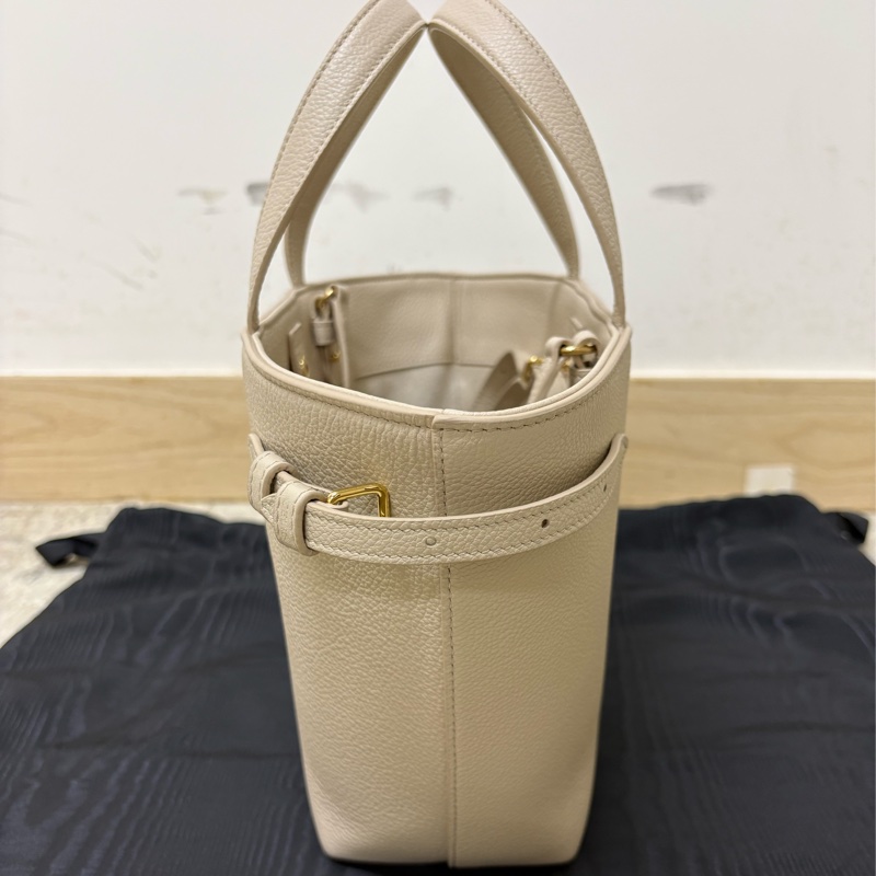 Celine Cuir小牛皮 Mini Tote Bag 迷你托特包 淡米色-3
