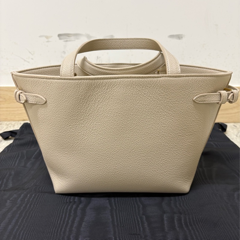 Celine Cuir小牛皮 Mini Tote Bag 迷你托特包 淡米色-4