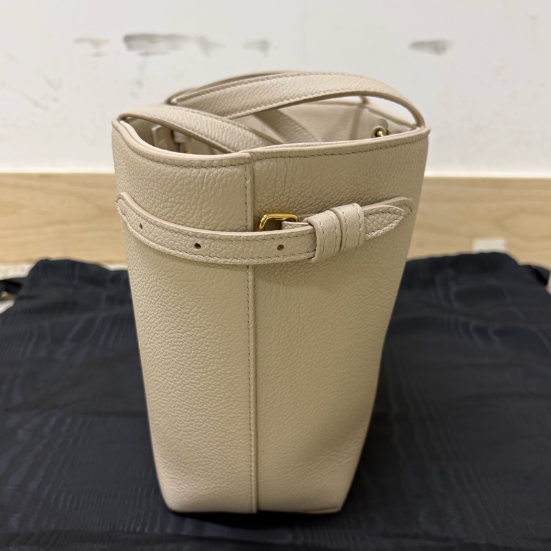 Celine Cuir小牛皮 Mini Tote Bag 迷你托特包 淡米色-5