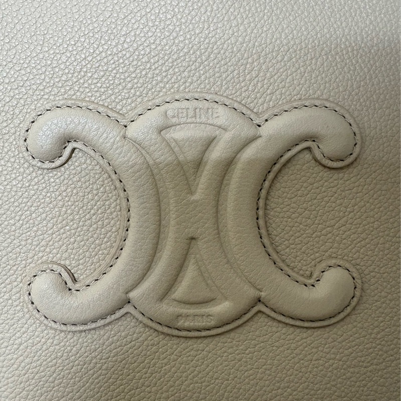 Celine Cuir小牛皮 Mini Tote Bag 迷你托特包 淡米色-7