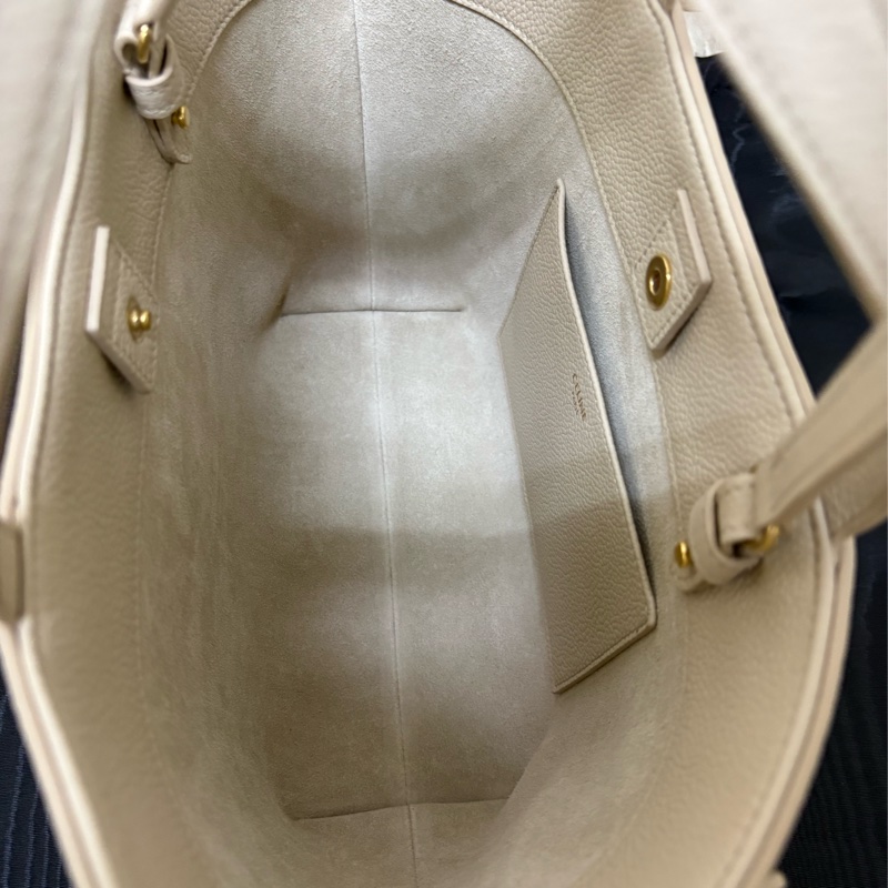 Celine Cuir小牛皮 Mini Tote Bag 迷你托特包 淡米色-10