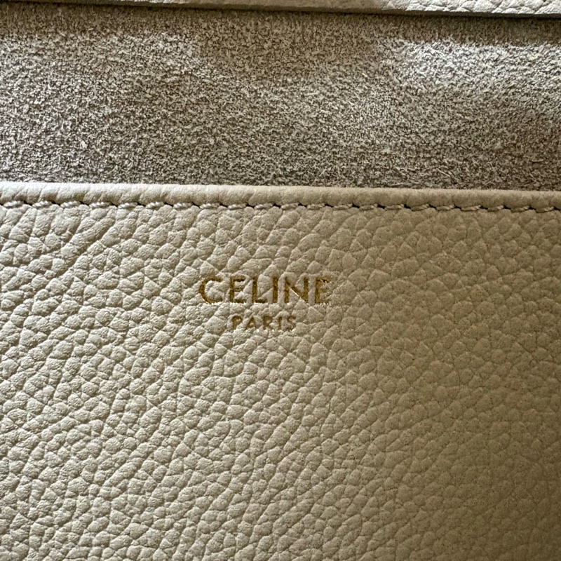 Celine Cuir小牛皮 Mini Tote Bag 迷你托特包 淡米色-11