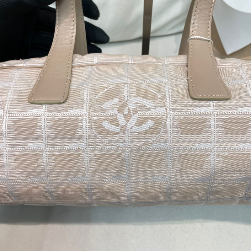 Chanel 奶茶色冰格 手拎袋 XB507-47