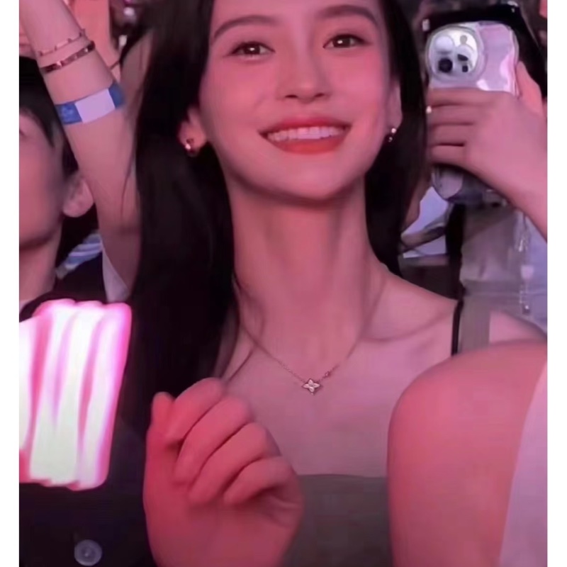 LV 18K玫瑰金粉貝母鑽石項鍊 25年8月卡 Baby同款-7