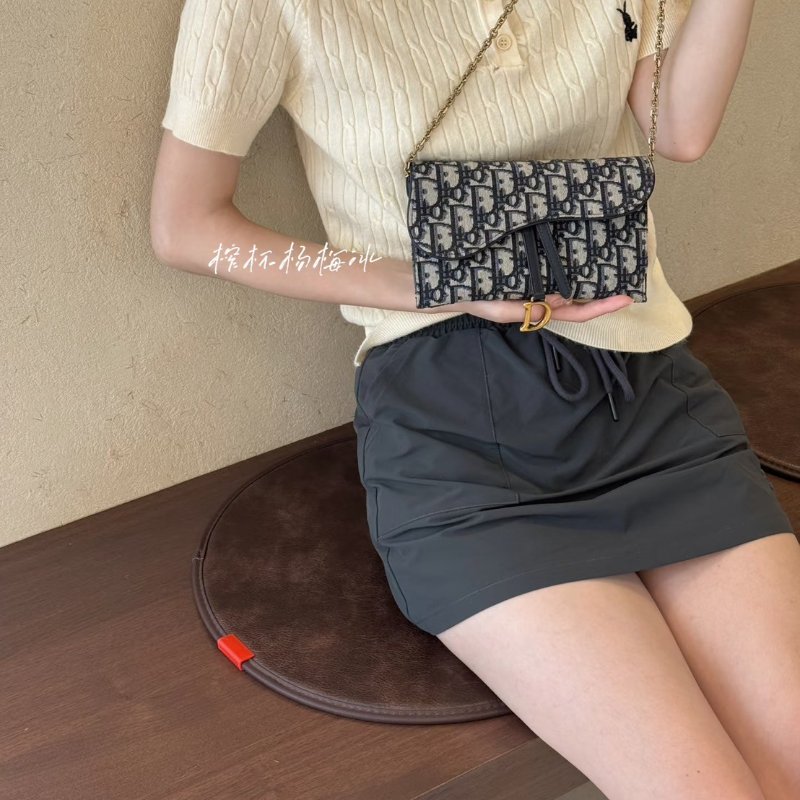 🏷️Dior.Saddle 老花 woc 小款-36