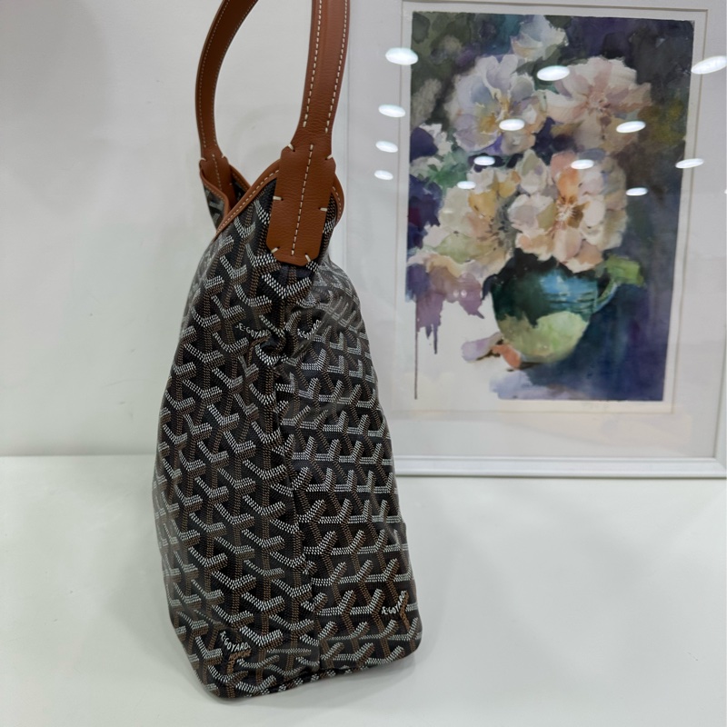 Goyard/戈雅Boheme hobo 棕色腋下包托特包 內裡有少許髒污 25年小票 金剛色 戈雅最火紅的包王之一!超難買的色 配件:塵袋 子袋,尺寸:33×26-4