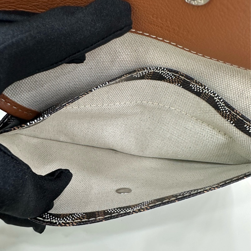 Goyard/戈雅Boheme hobo 棕色腋下包托特包 內裡有少許髒污 25年小票 金剛色 戈雅最火紅的包王之一!超難買的色 配件:塵袋 子袋,尺寸:33×26-7