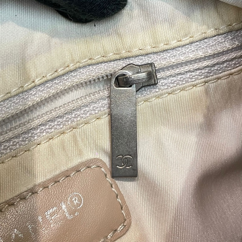 Chanel 圓筒珍珠色冰格單肩斜孭袋 XA907-8