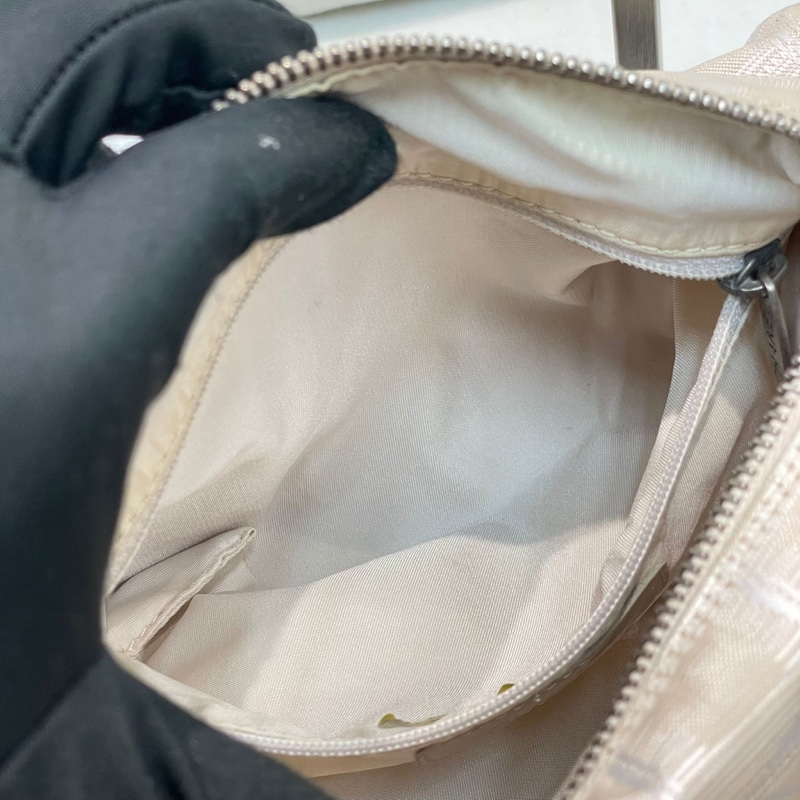 Chanel 圓筒珍珠色冰格單肩斜孭袋 XA907-17