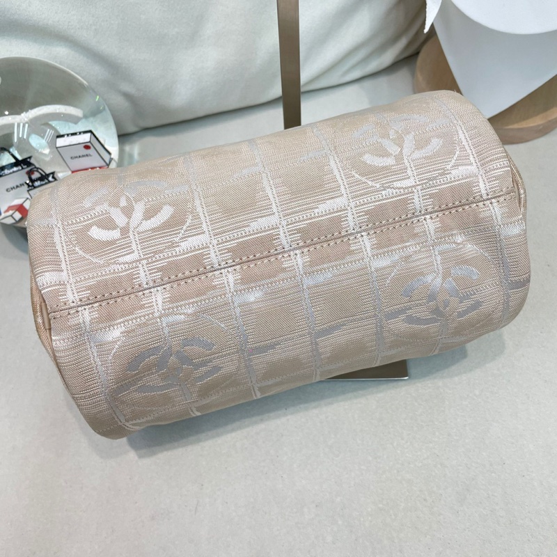 Chanel 圓筒珍珠色冰格單肩斜孭袋 XA907-44