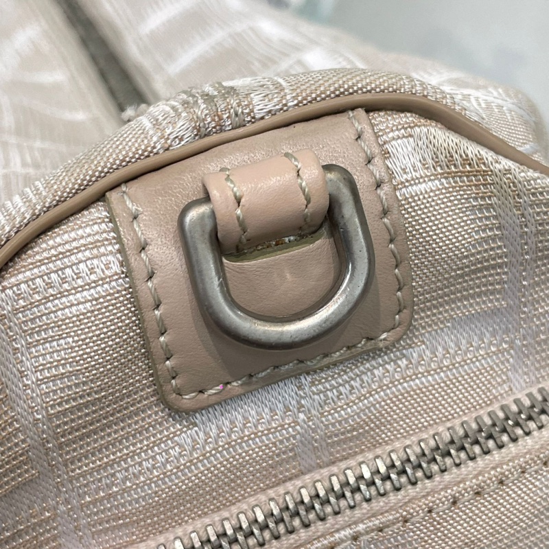 Chanel 圓筒珍珠色冰格單肩斜孭袋 XA907-49