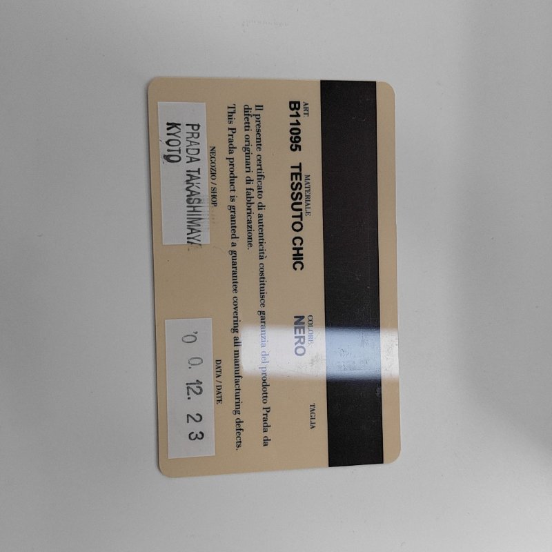 PRADA 托特包 黑色尼龍徽標手提包肩背包 銀色五金-8