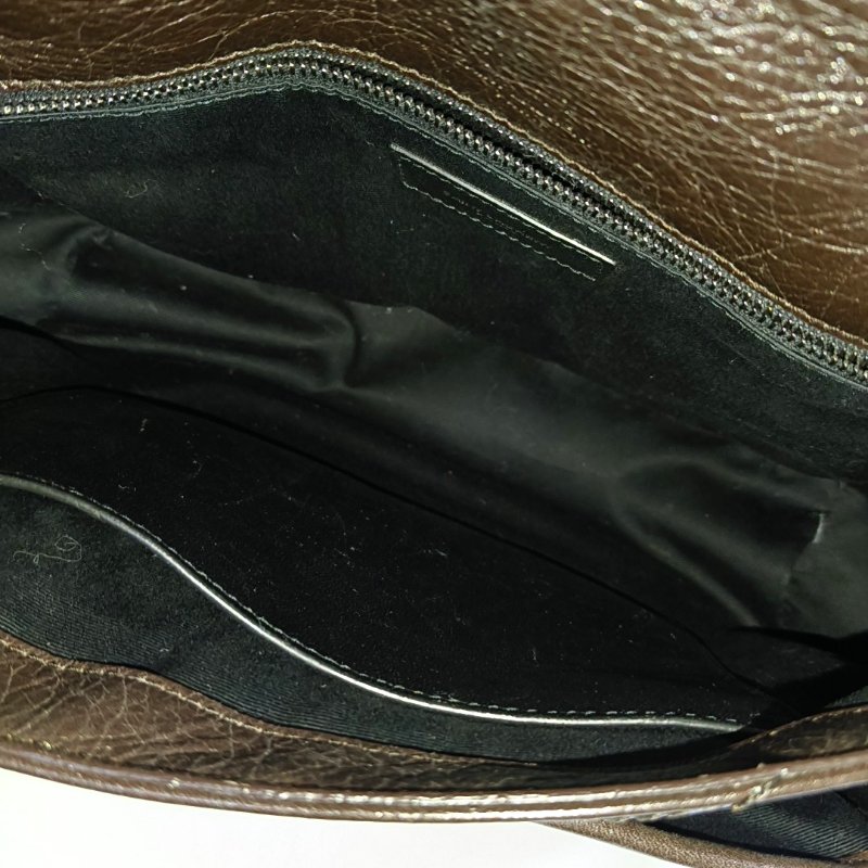 YSL NIKI中號 深棕色牛皮绗縫肩背包 斜背包 銀色五金-6