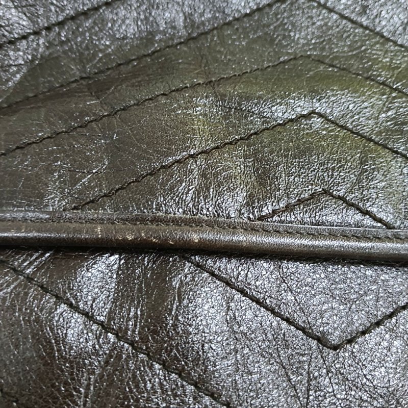 YSL NIKI中號 深棕色牛皮绗縫肩背包 斜背包 銀色五金-13