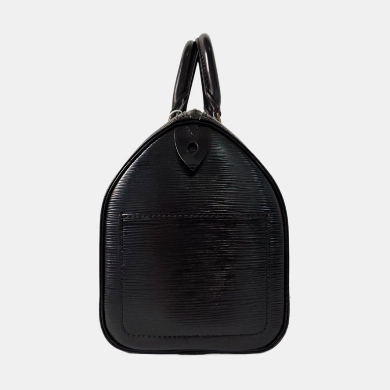 LOUIS VUITTON SPEEDY 28 黑色EPI牛皮波士頓包手提包 金色五金 中古款-2