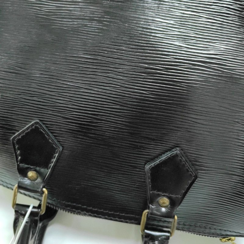 LOUIS VUITTON SPEEDY 28 黑色EPI牛皮波士頓包手提包 金色五金 中古款-9