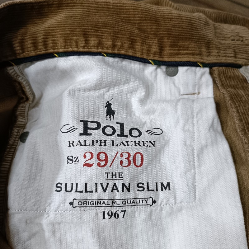 Polo Ralph Lauren 卡其 燈芯絨 Slim fit 修身 長褲 W29/L30-4